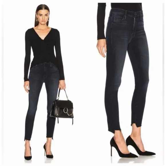 Mother The Stunner Zip Two Step Fray Women’s Jeans In Holding Hands Size 27 - Picture 1 of 11